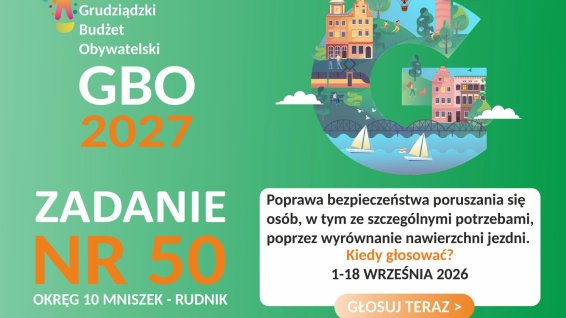 Jak oddać głos na nasze zadanie w ramach Grudziądzkiego Budżetu Obywatelskiego?